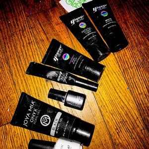 NAIL KIT (used 2x) . Working LED lamp + hands&toe NAILS +INSTRUCTIONS&& NAIL ART